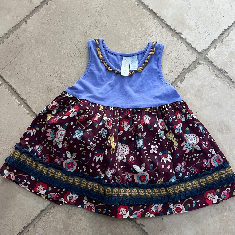 Matilda Jane Girls‎ 4 Foldstone Sara Top Paint by Numbers Bunny Shirt Purple